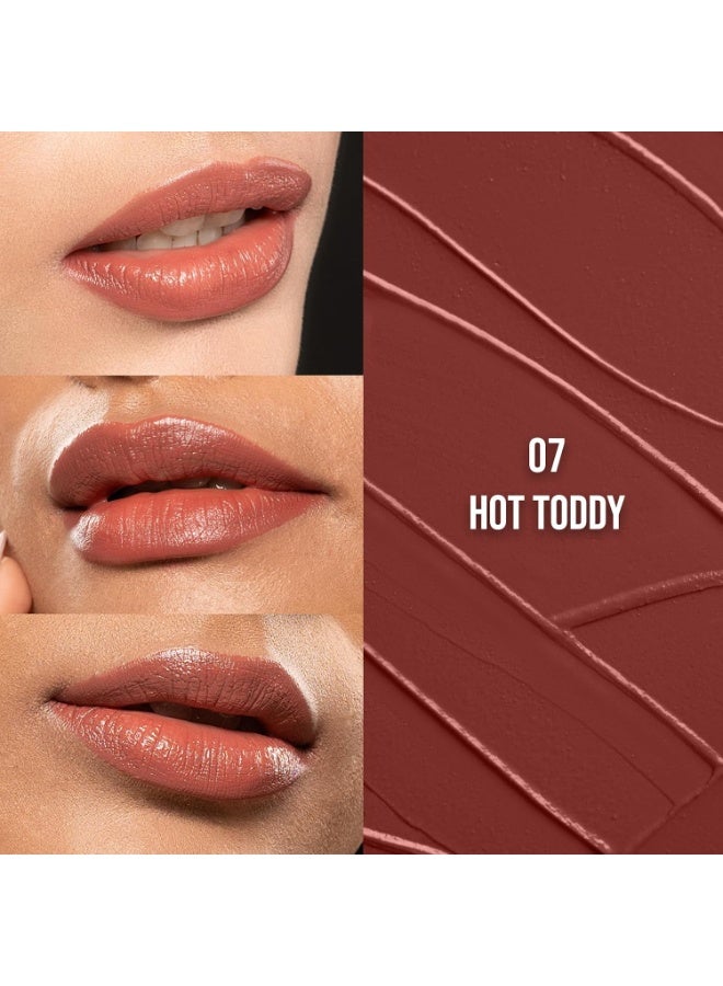 Staze 9to9 Crème De La Matte Lipstick | Intense Color Payoff | Weightless Silky Formula | Smudgeproof & Transferproof | 12 Hrs Stay | Non-Drying Pigmented Lightweight | 07 Hot Toddy | 4.2 g - Image 2